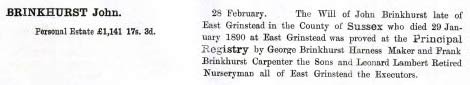 brinkhurst 1890probate