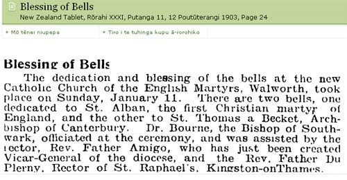 english martyrs walworth bells