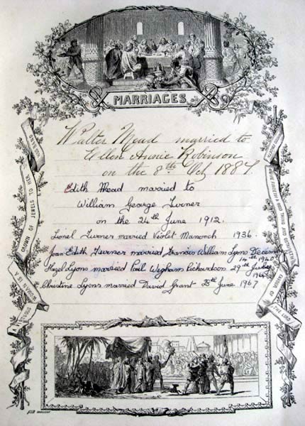 Mead Bible Marriages