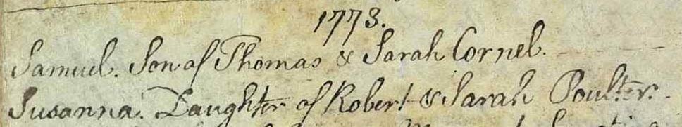susan poulter 1773 birth